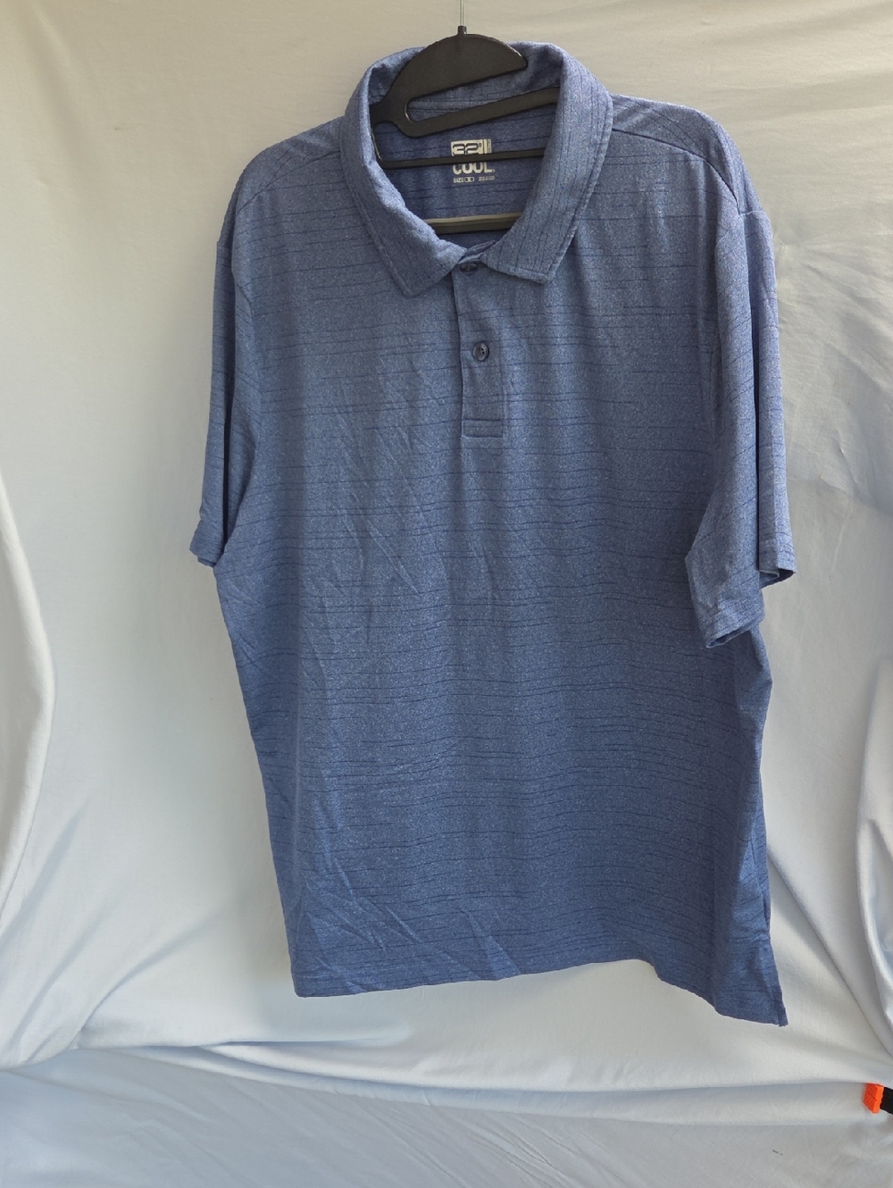 Men's Blue Short-Sleeve Polo Shirt by 32 Cool  Size XL